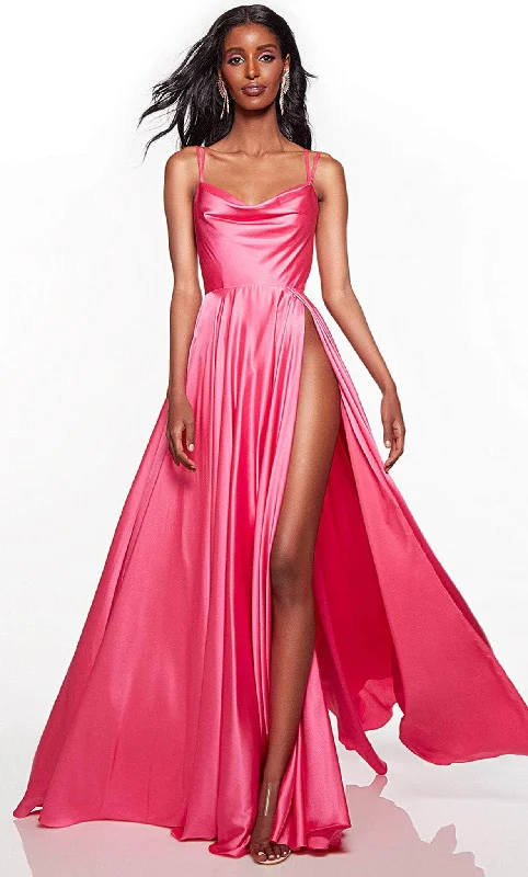 Alyce Paris 61462 - Cowl Satin Prom Dress