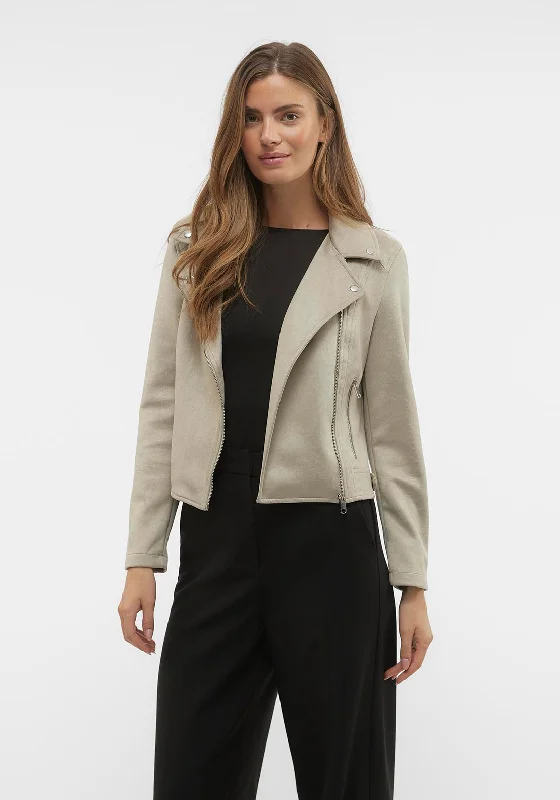 Vero Moda Jose Faux Suede Short Jacket, Laurel Oak