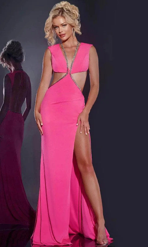 Jovani 42675 - Backless Cutout Prom Dress