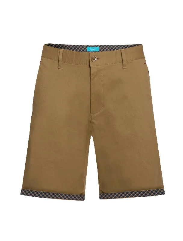 Men's cotton stretch Chino Shorts,  Cappuccino 5100