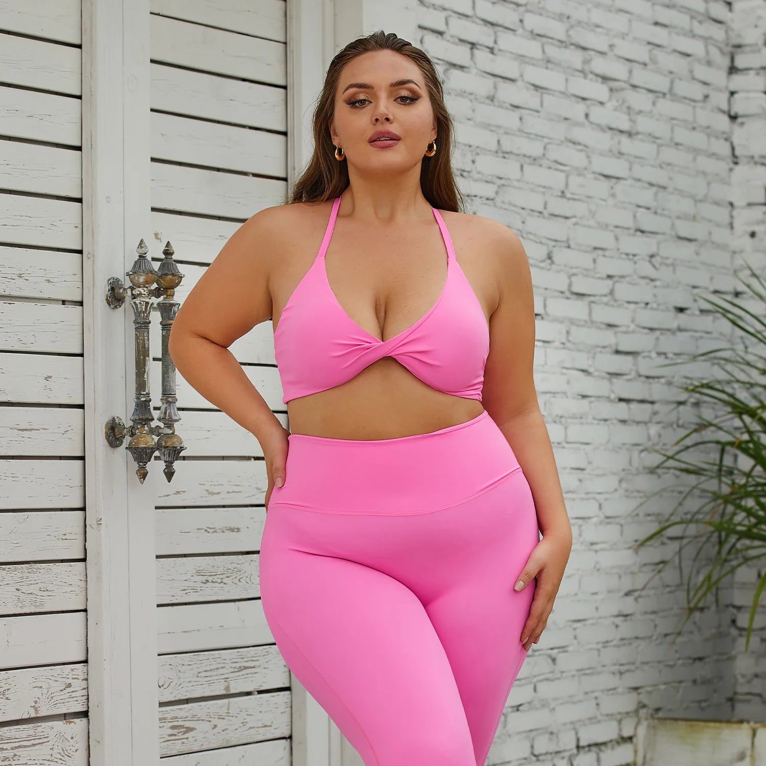 Pink Yoga Bra