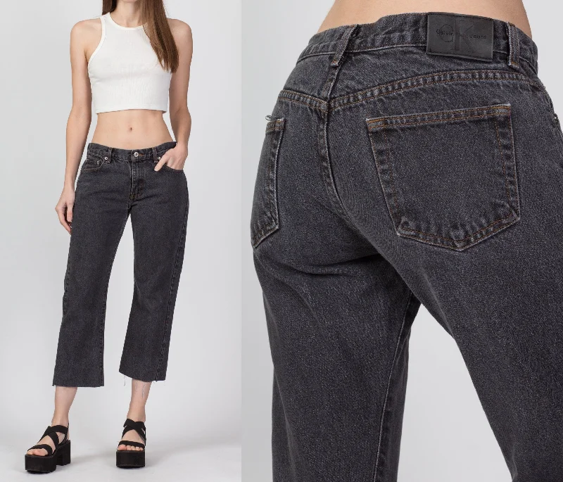 90s Calvin Klein Cropped Jeans - Medium