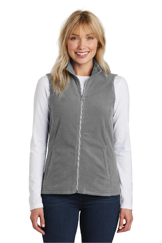 Port Authority Womens Pill Resistant Microfleece Full Zip Vest - Pearl Grey