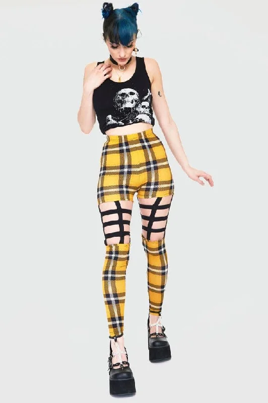 Plaid Cage Leggings