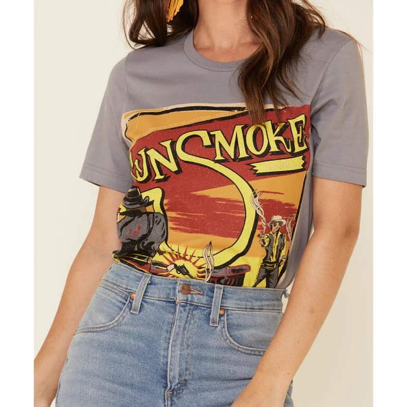 Bohemian Cowgirl Gunsomke Grey Tee