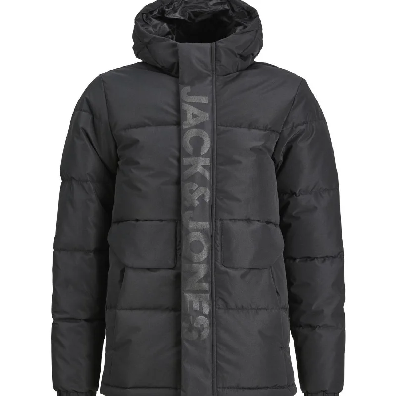 Jack & Jones Junior Black Cospeed Puffer Jacket