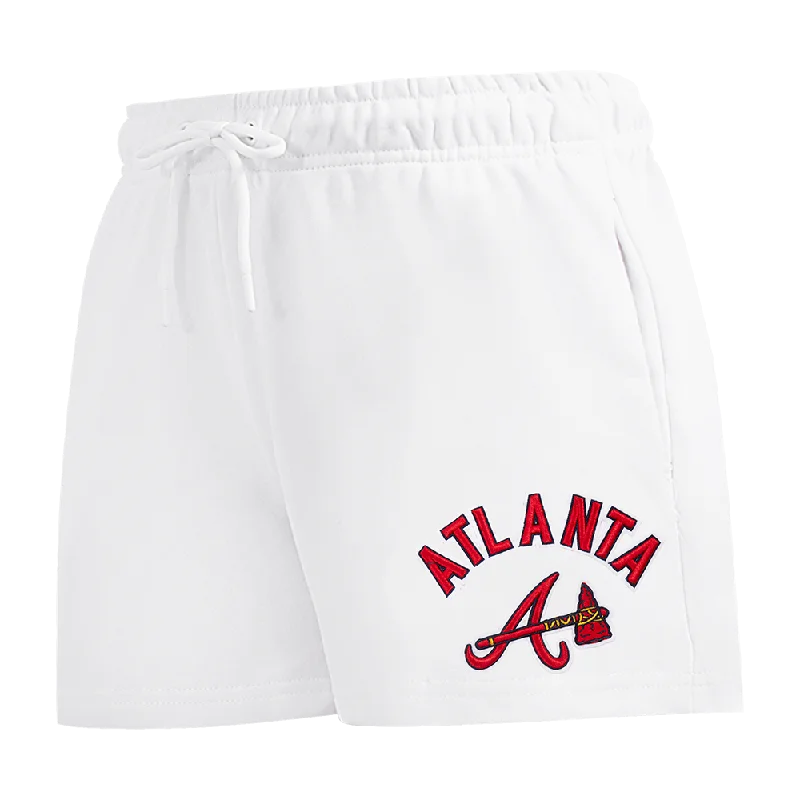 MLB ATLANTA BRAVES CLASSIC WOMEN'S FLC SHORT (WHITE)