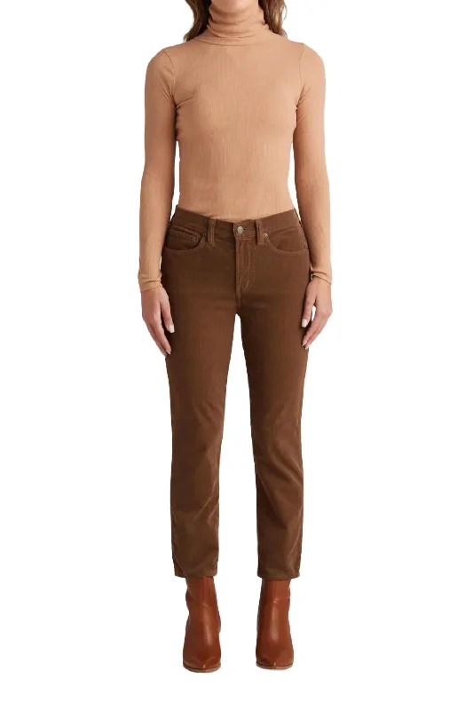 Bree Corduroy Pant In Driftwood