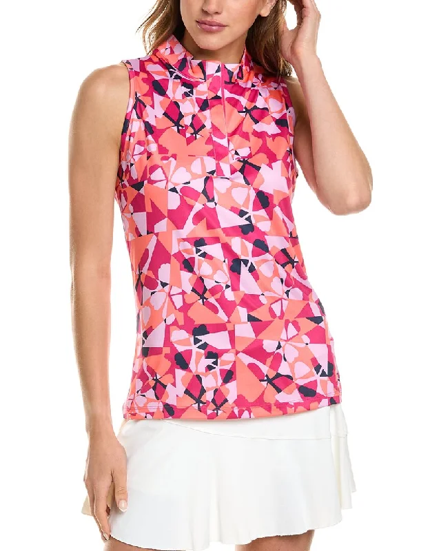 Callaway Geometric Floral Top