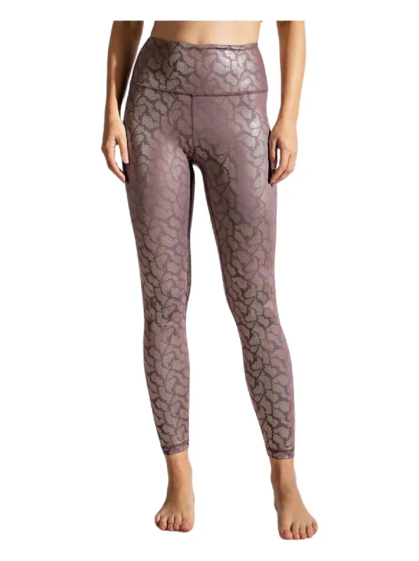 High Waist Leggings In Mauve