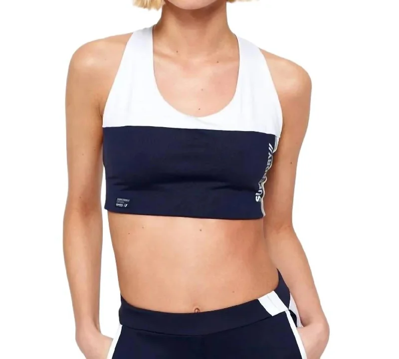 Super Speed Sports Bra In Navy Blue