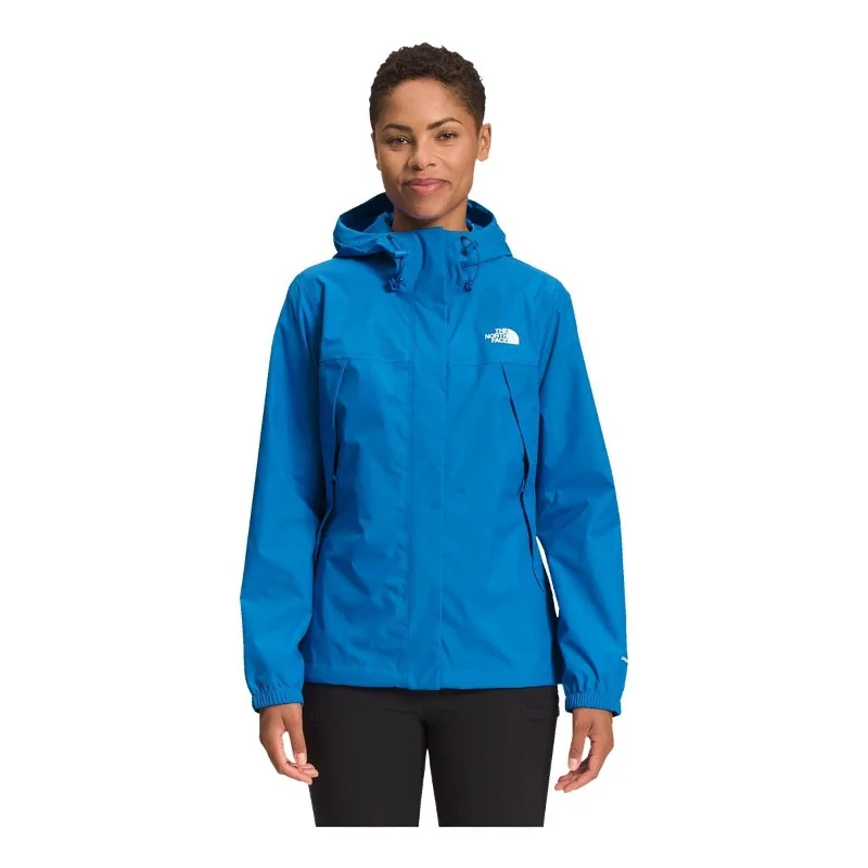 The North Face Antora NF0A7QEULV6 Jacket Womens Blue Nylon Hooded Full Zip APP32