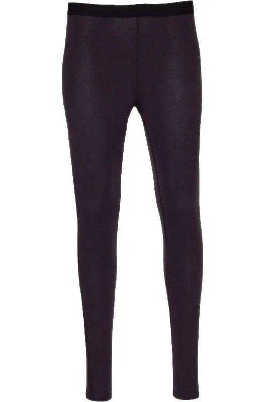 Women's Double Layer Tight Leggings In Black